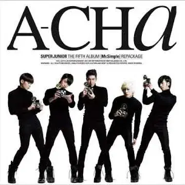 슈퍼주니어 5집 A-Cha 리패키지 앨범 시디 CD 슈퍼 주니어