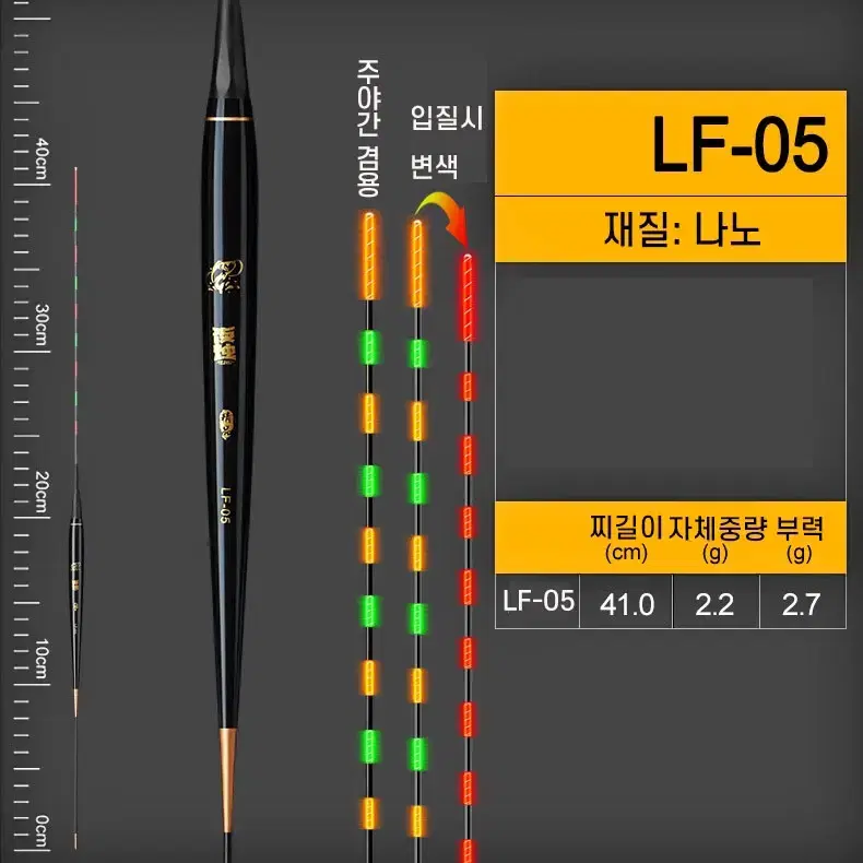 전자찌 LF-05 부력2.7g (배터리 포함) 내림찌