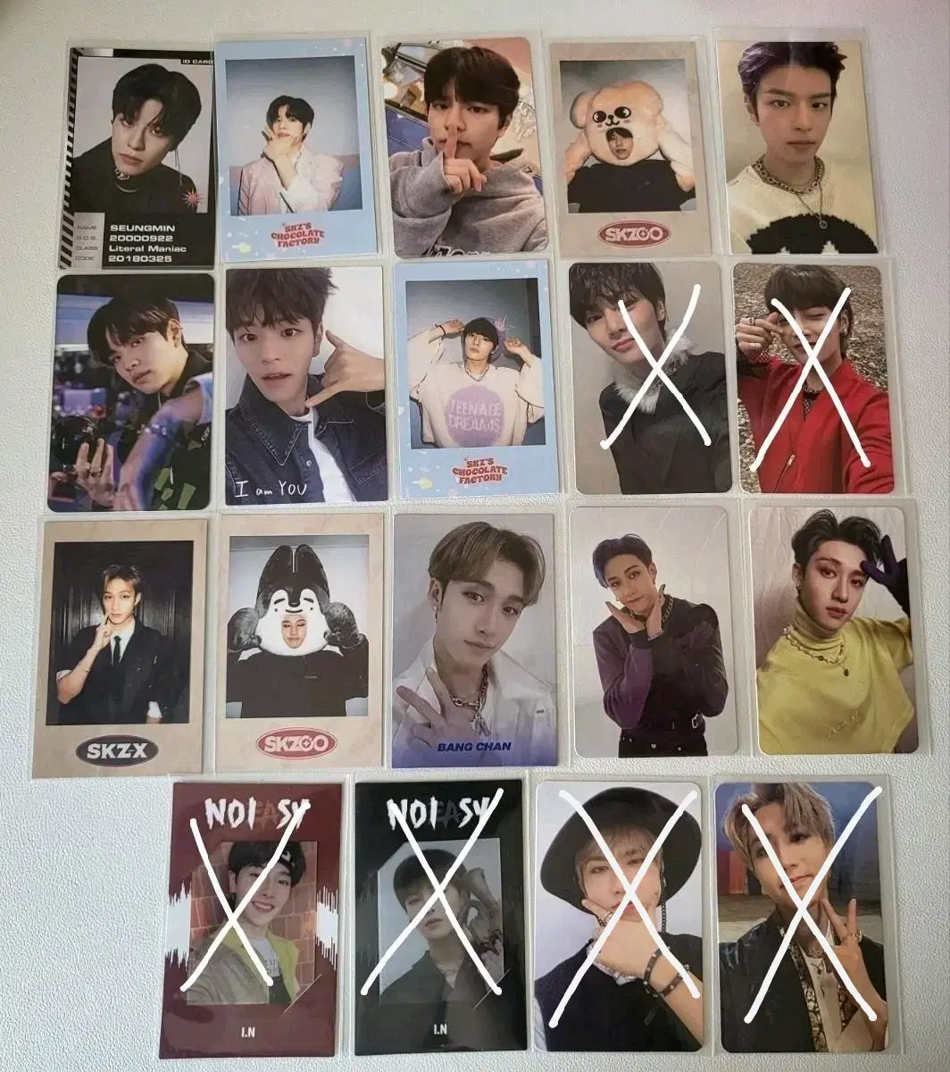 skz seungmin i.n bang chan han jisung @polla unreleased photocard album photocard