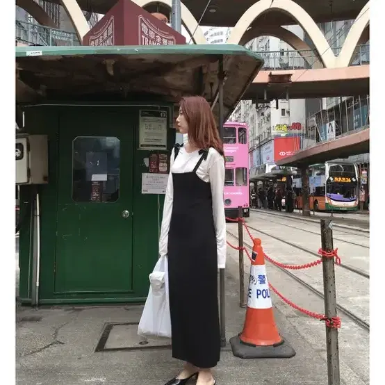 매니매니모드 원피스 bol ribbon long dress