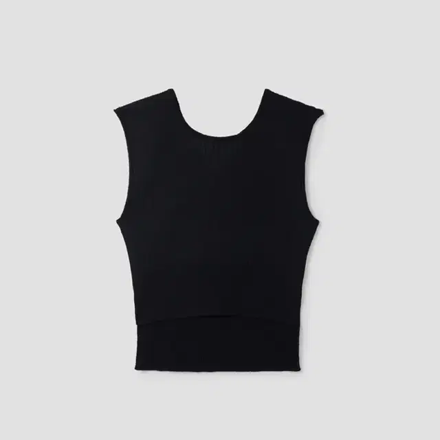 seo CHECKERBOARD KNIT VEST BLACK