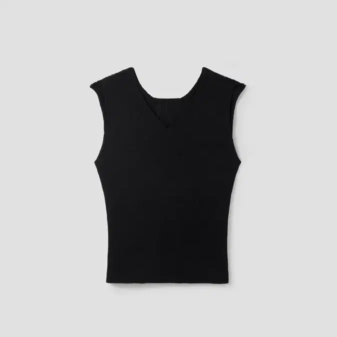 seo CHECKERBOARD KNIT VEST BLACK