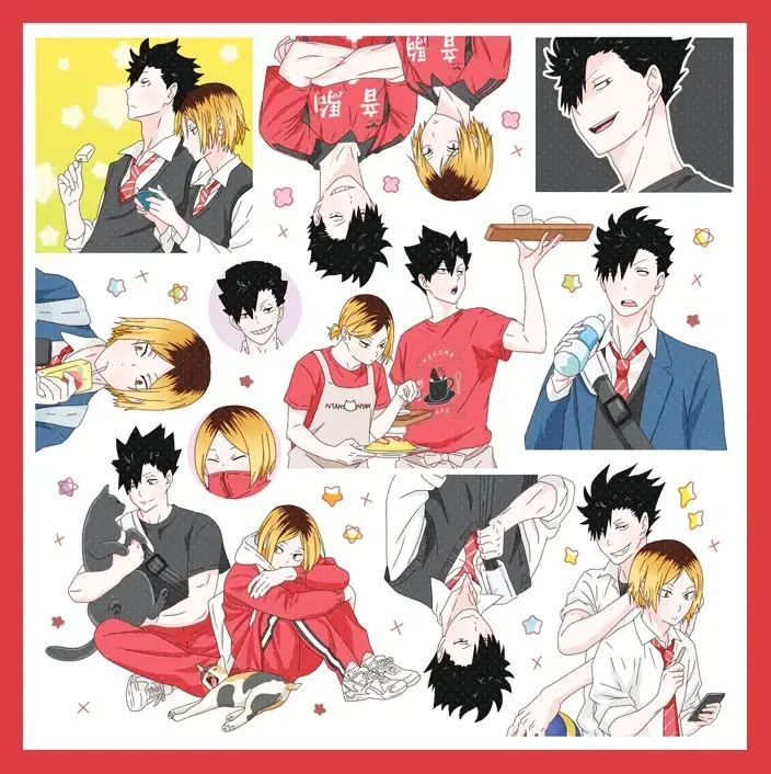 Haikyuu Nekoma sticker instagram printstickers