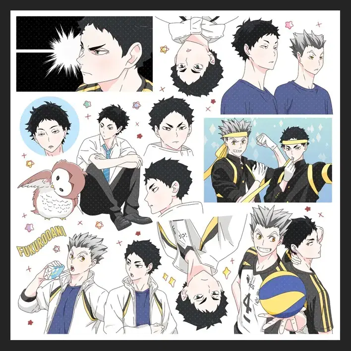 haikyuu akaashi sticker instagram printstickers