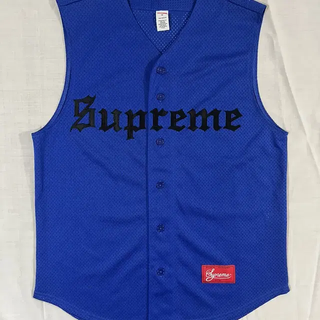 Supreme SS16 Sleeveless 슈프림 베이스볼 농구 저지