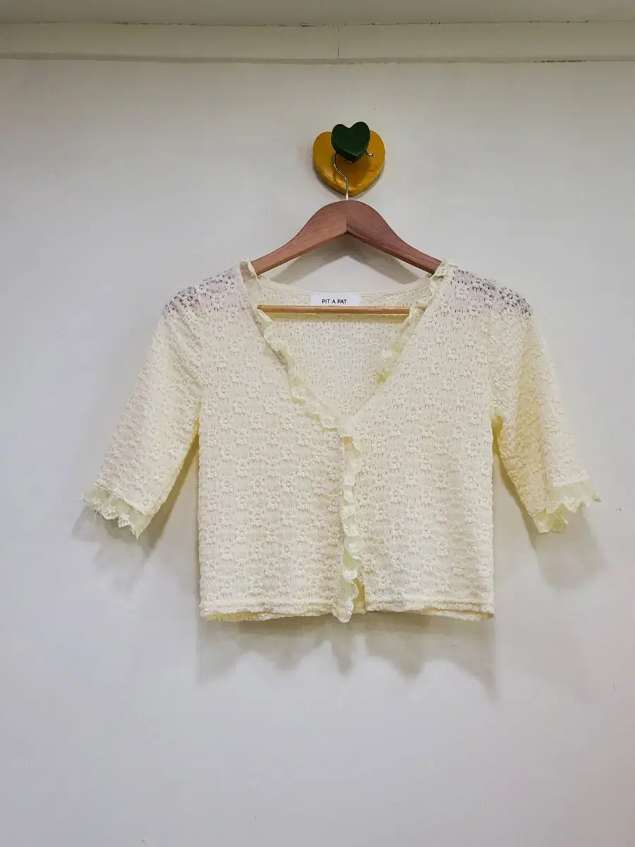 Ruffle lace cropped cardigan/ivory lace cardigan/short sleeve cardigan