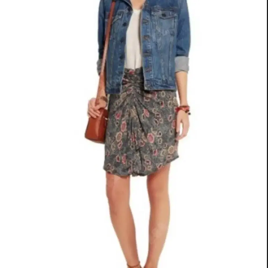 Isabel marant) draping floral skirt. 정품