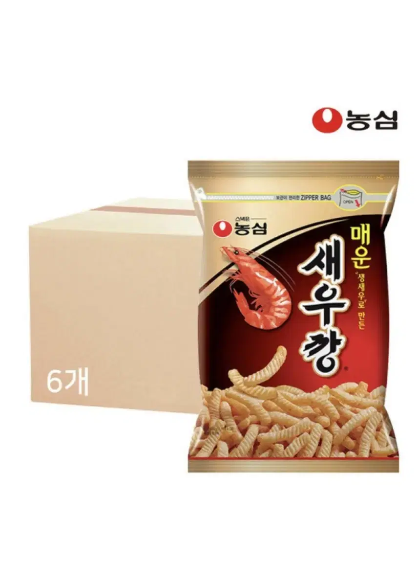 농심 매운새우깡 400g 6봉 무료배송 새우깡 과자