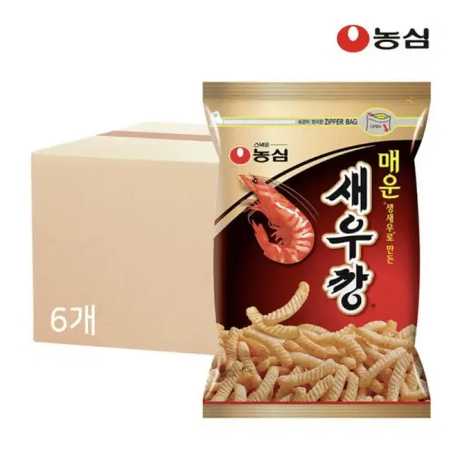 농심 매운새우깡 400g 6봉 무료배송 새우깡 과자