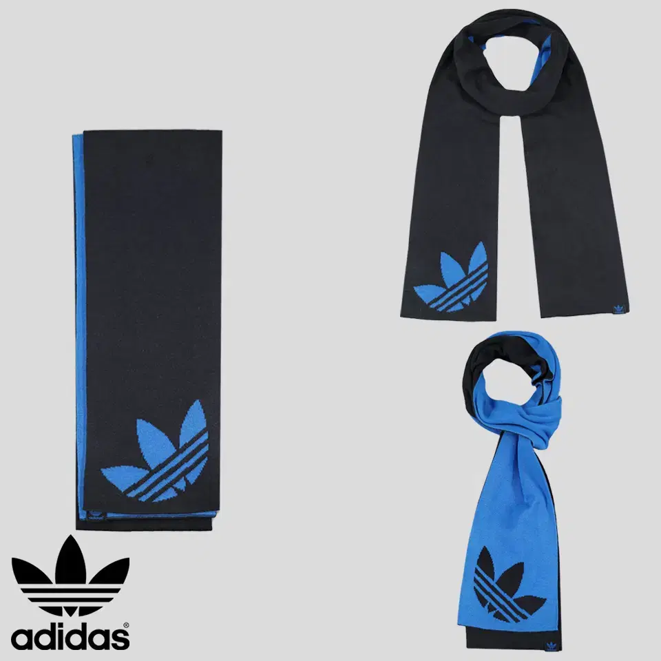 Adidas Pigment Black bloo Big Trefoil TabLogo Reversible Cotton100 Olds