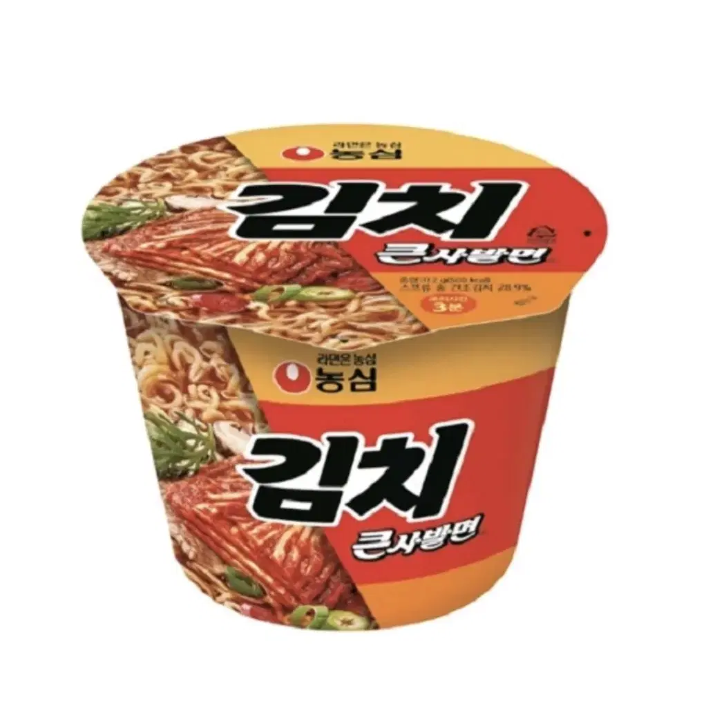 농심 김치 큰사발면 112g 16개 무료배송 컵라면 라면