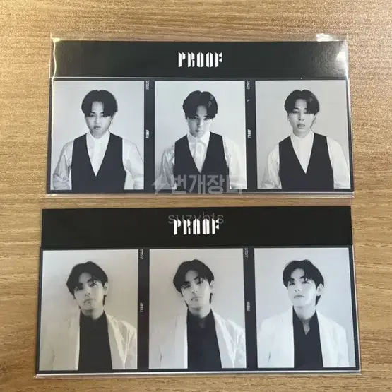 방탄 proof 위버스 3컷포토 특전 태형 뷔 지민 남준