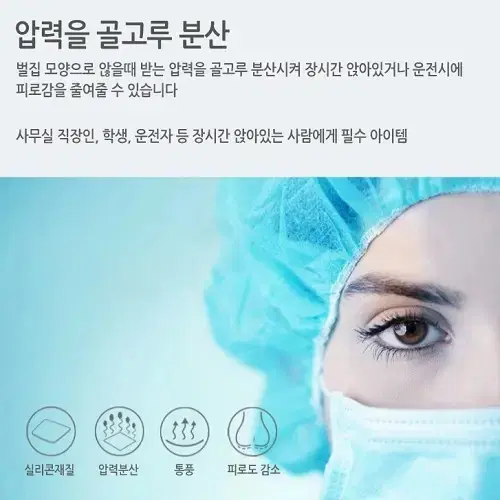 [무료배송] 고급형 벌집 실리콘방석 통풍방석 사계절 방석