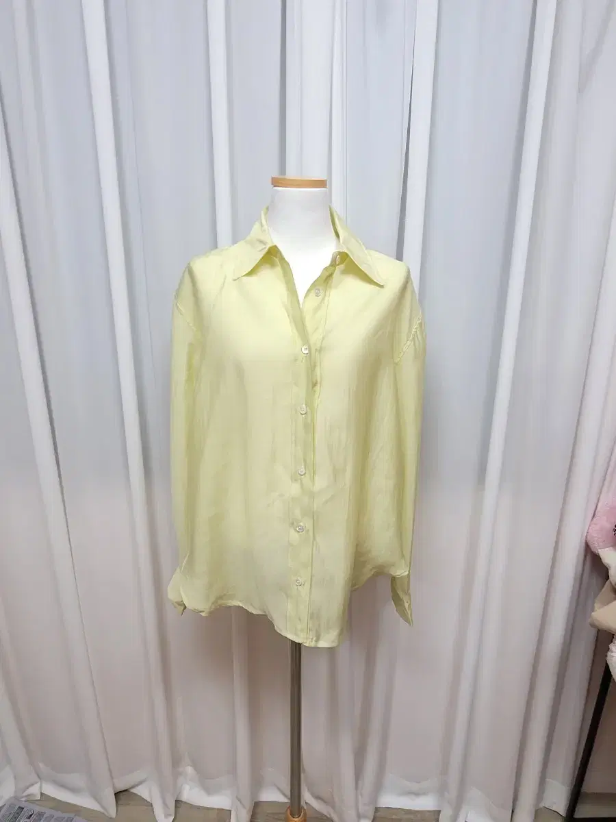 Silky Unbalanced Shirt Blouse