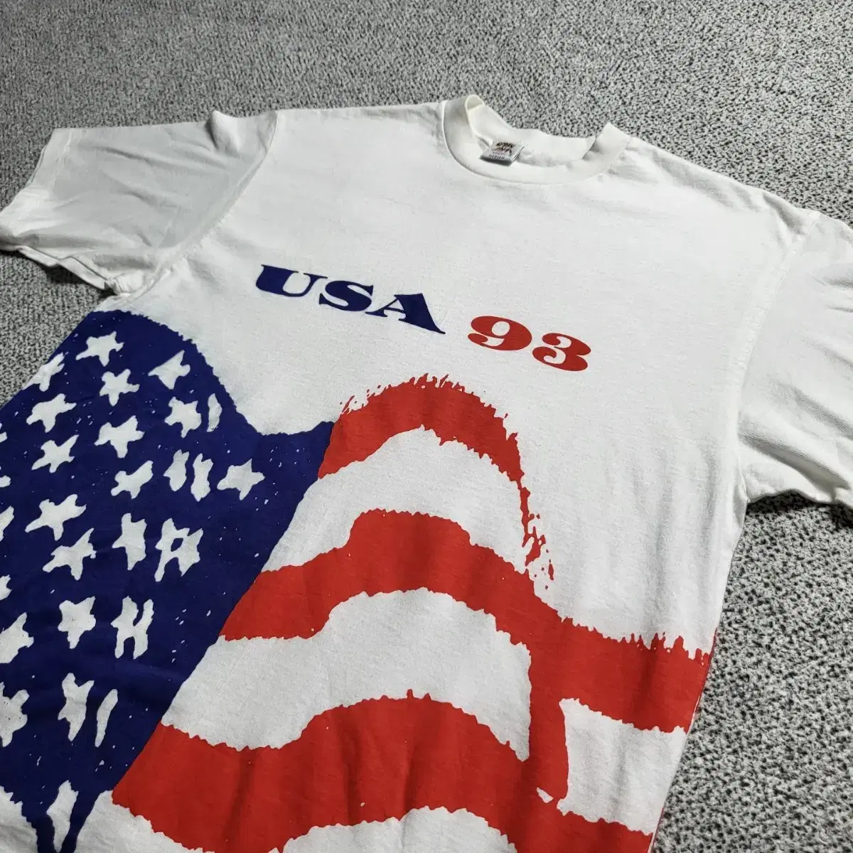 빈티지 USA 93 티셔츠