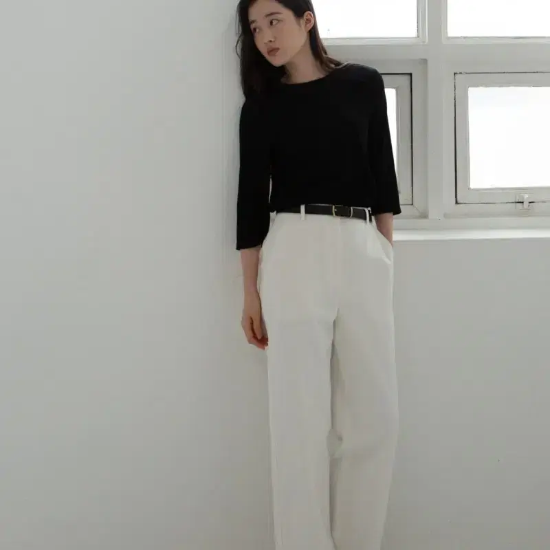 샵레터 shopletter Cotton crop pants