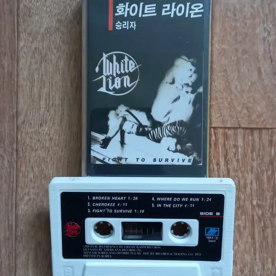 white lion 화이트 라이온 카세트테이프