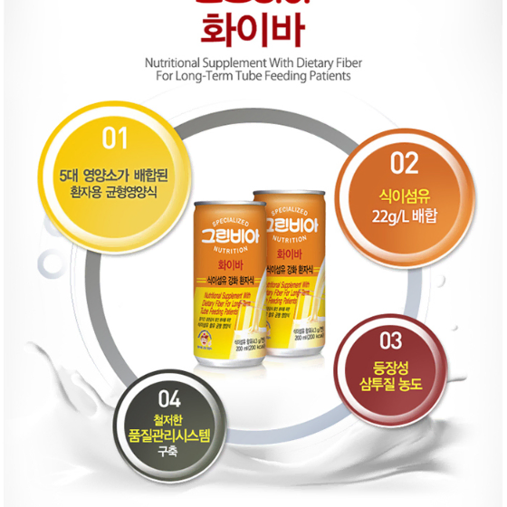 그린비아 화이바(식이섬유강화) 200ml X 30캔