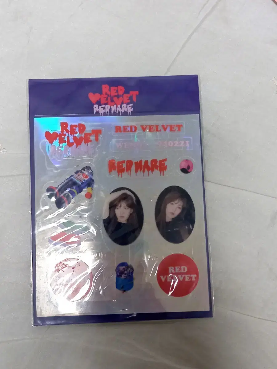 Wendy lightstick Kim Man-bong Deco Sticker Redmare Concert Red Velvet