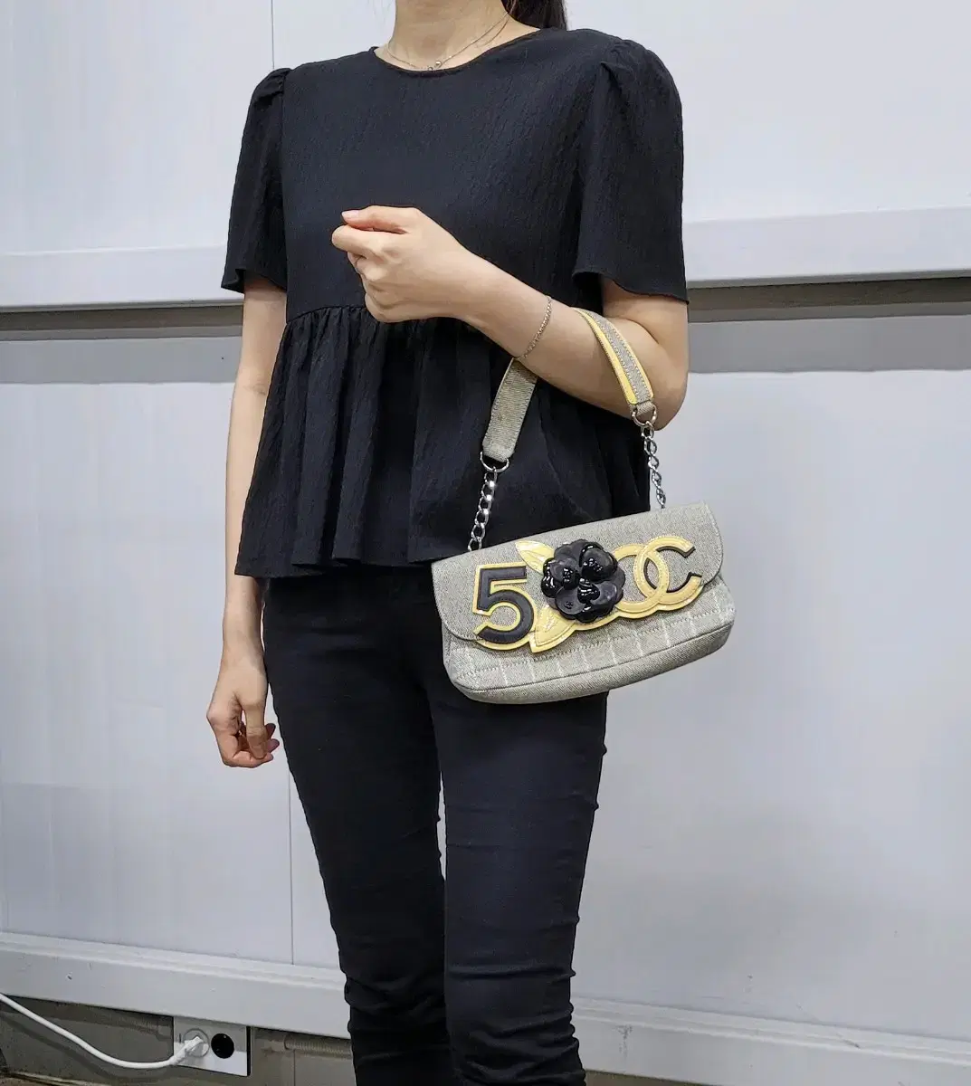 Chanel Canvas Shoulder Bag