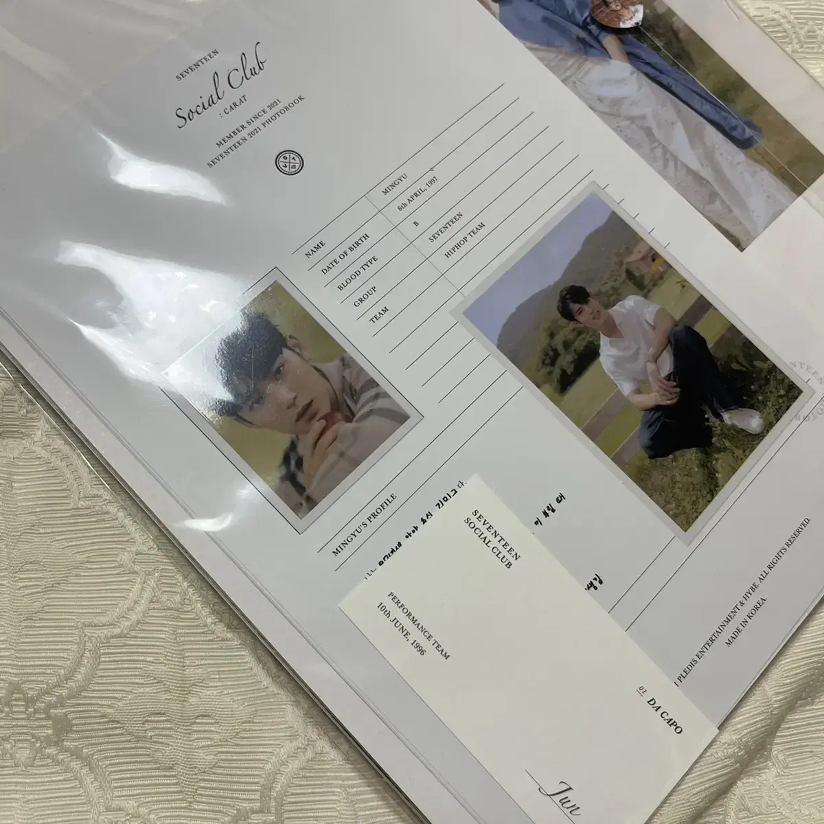 Seventeen mingyu dk photobook buncheol Bulk