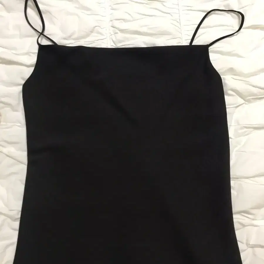 [ 미착용 ] recto 렉토 DRAPED STRAP TOP ( BLAC