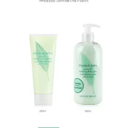 엘리자베스 아덴 그린티 배스 앤 샤워젤 200ml+바디로션 200ml