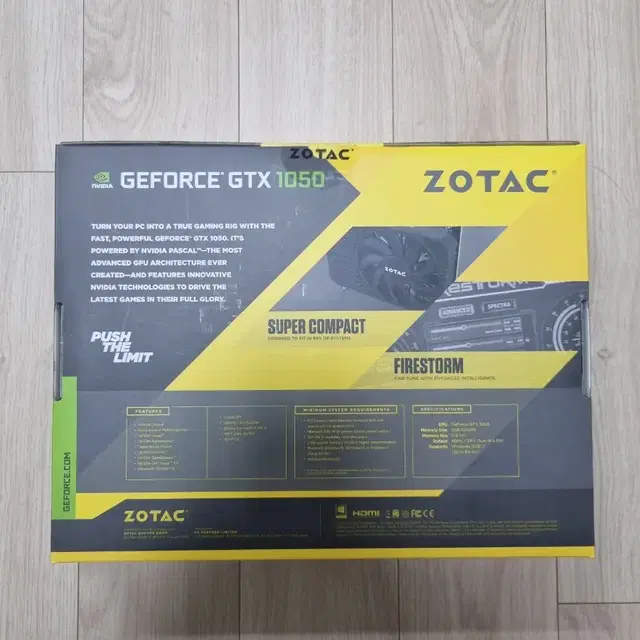 zotac geforce GTX 1050 2G 그래픽카드