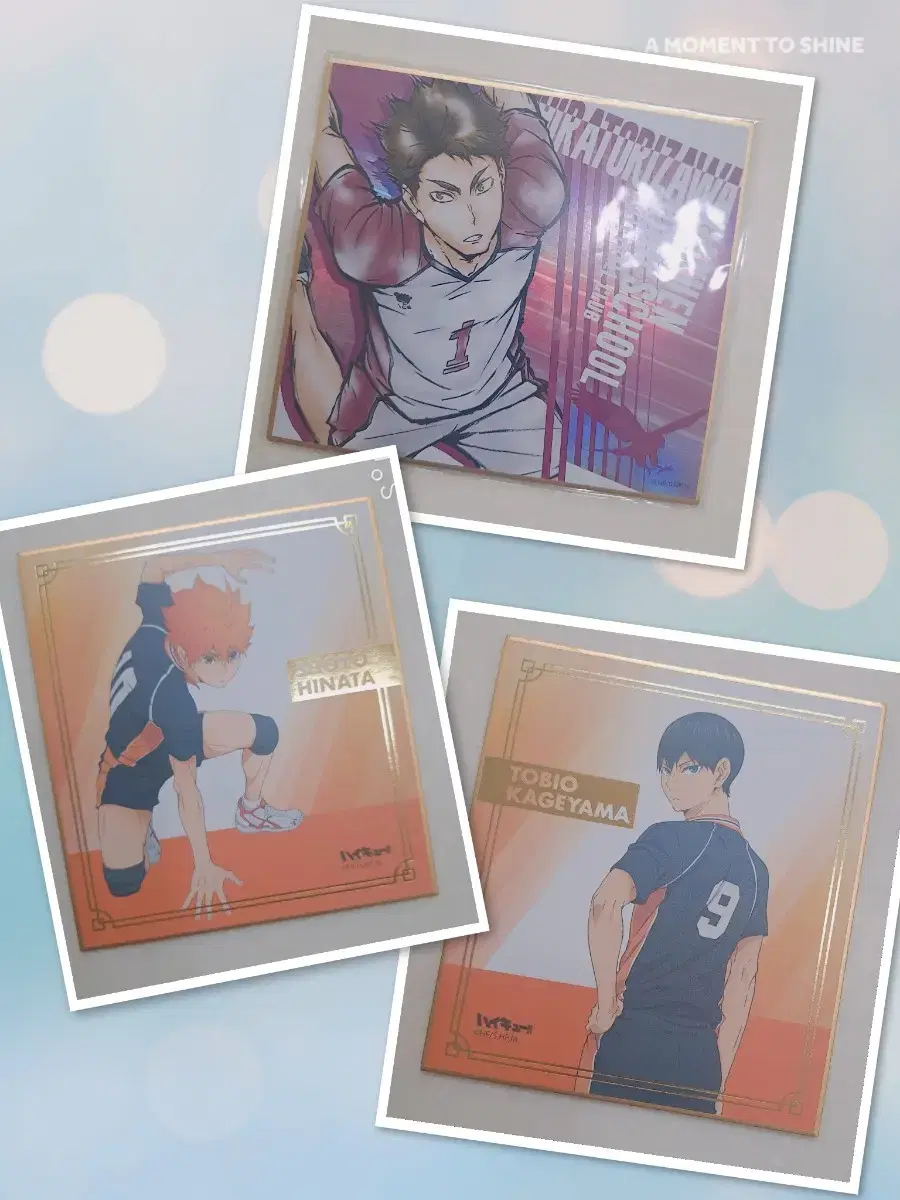 Haikyuu colored paper