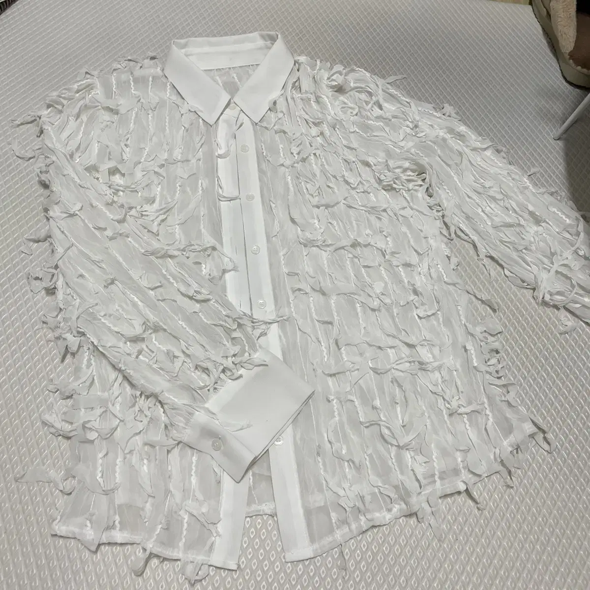 White surgical blouse