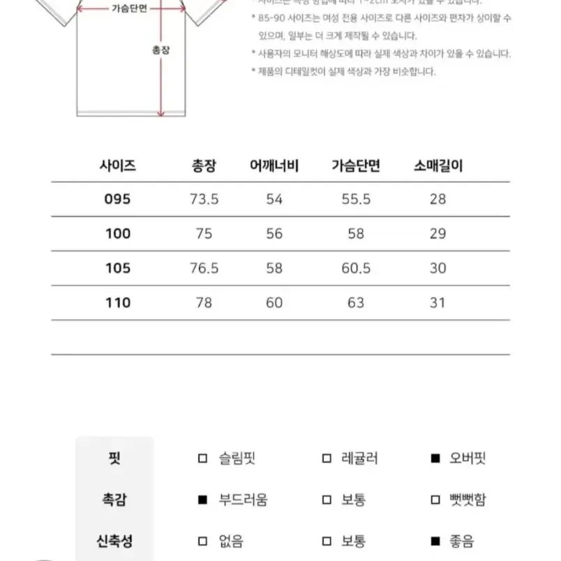 [새상품] 무신사 빅사이즈 티셔츠 그레이색상