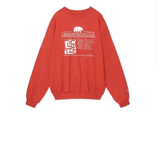 기준 맨투맨 Kijun PUZZLE PULLOVER RED