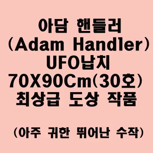 [미술품 판매] 귀한 아담 핸들러(Adam Handler) UFO 고스트