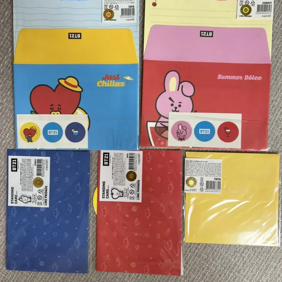 BT21 편지지 세트 새상품