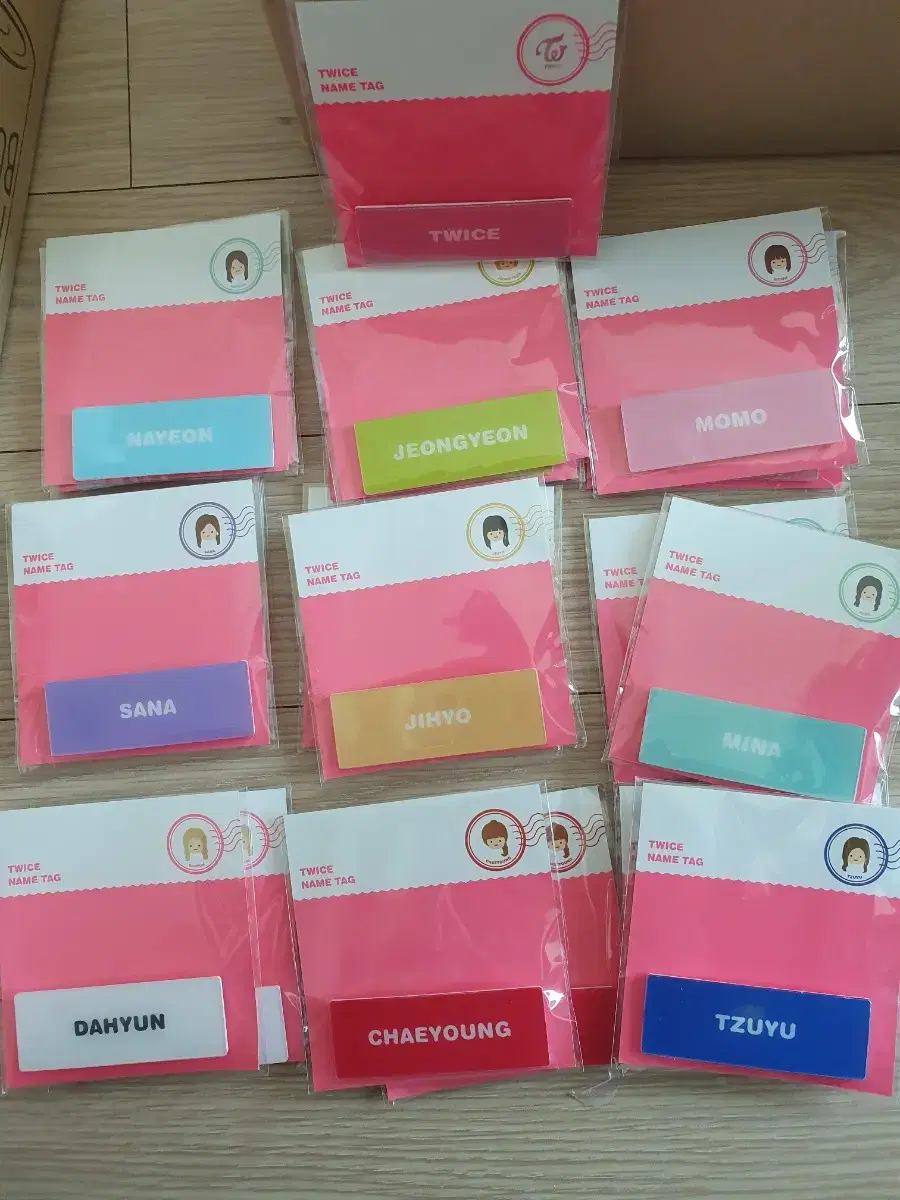 Twice English name badges for sale