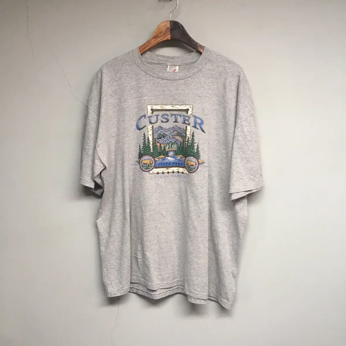 XL) (USA) 90S JERZEES MOUNTAIN TEE