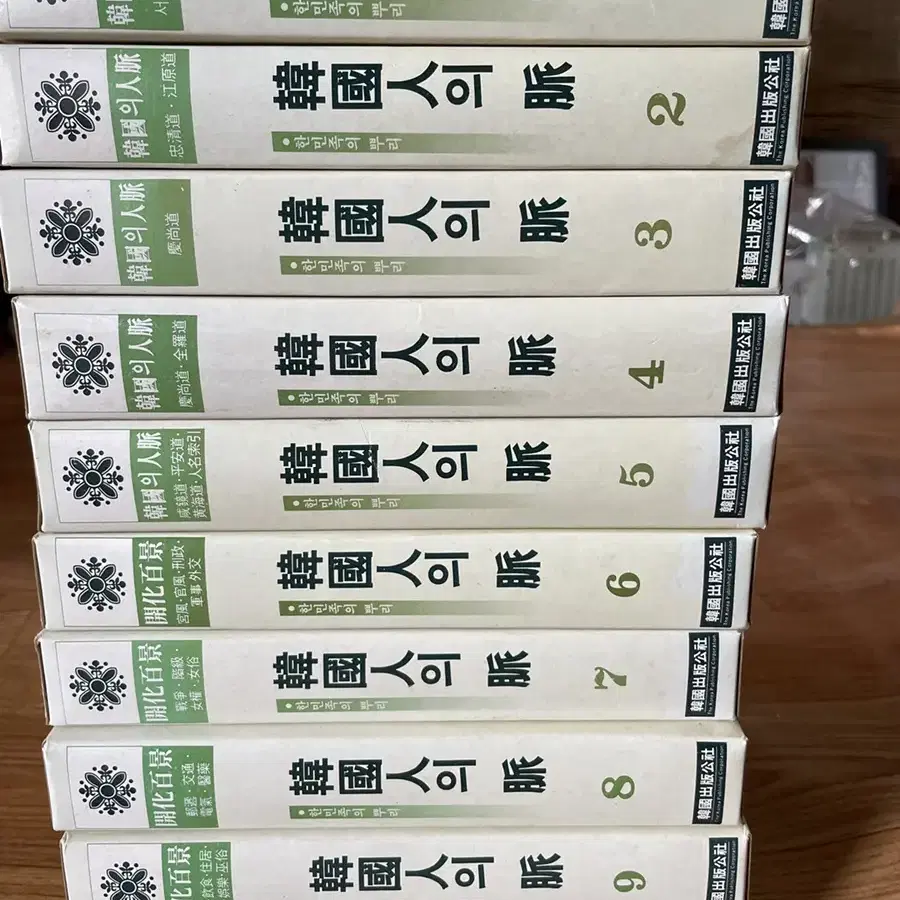 이규태 한국인의 맥 10권 1986년 초판 한국출판공사