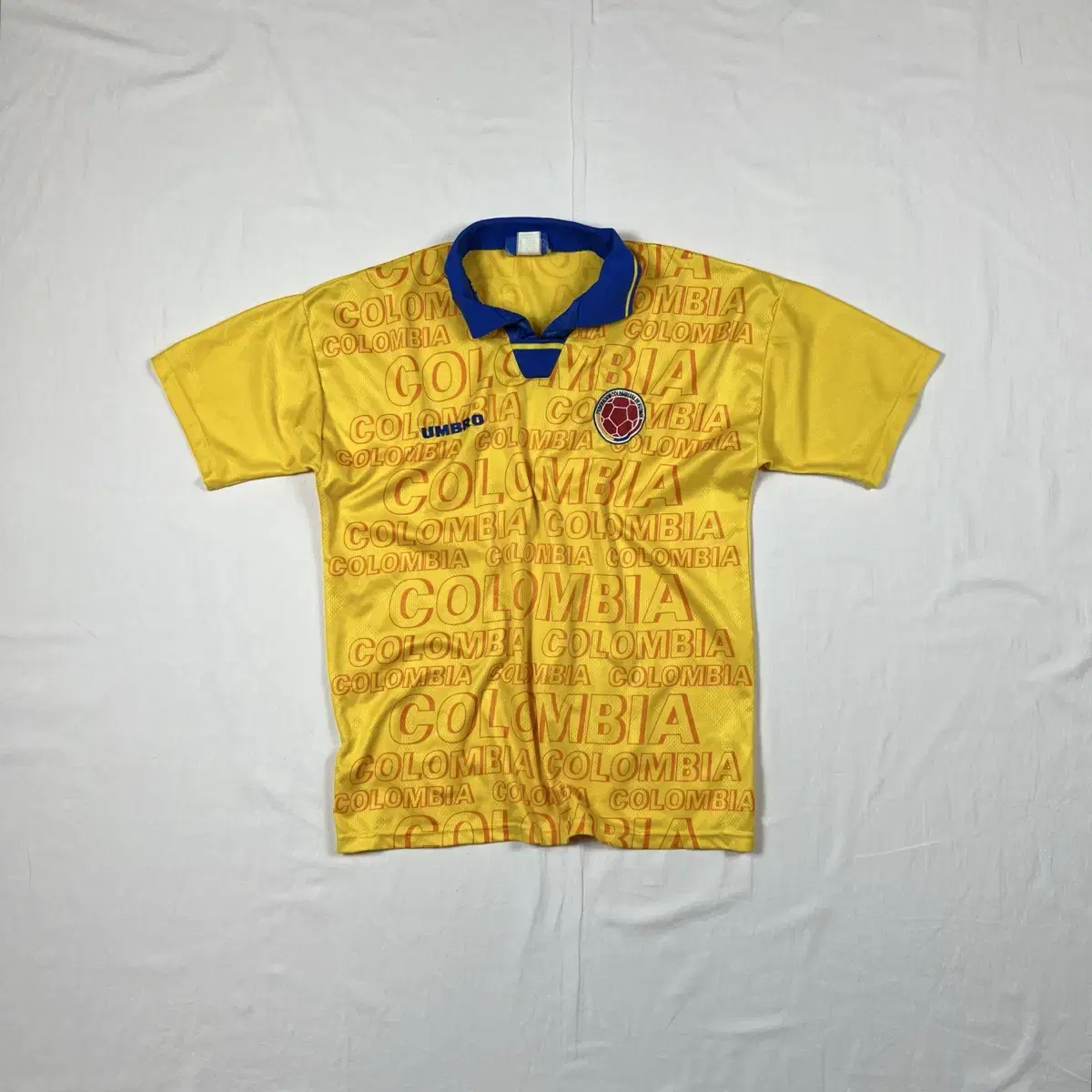 90s 엄브로 umbro 콜롬비아 국대 95-97 홈저지 축구유니폼