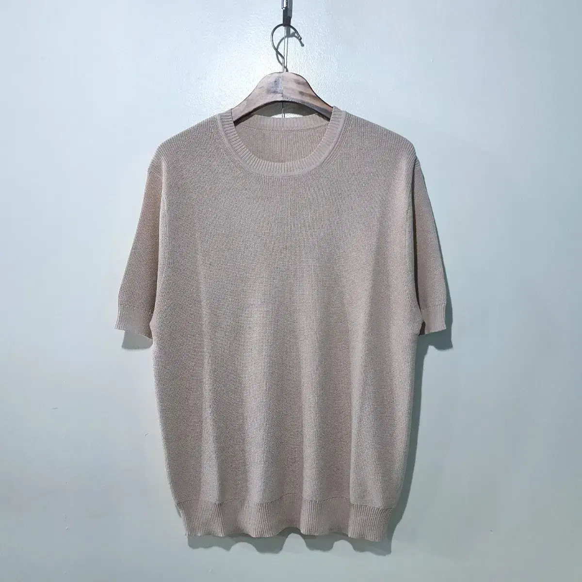 SS신상) Ice Hachi Round Vahn Short Sleeve Knit 6color M,L