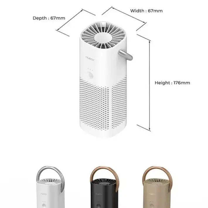 새상품 무배)휴봇 휴대용 무선 차량용 캠핑 유모차 공기청정기