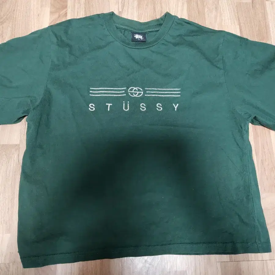 스투시 stussy 여성용 반팔 크롭 티셔츠 us4