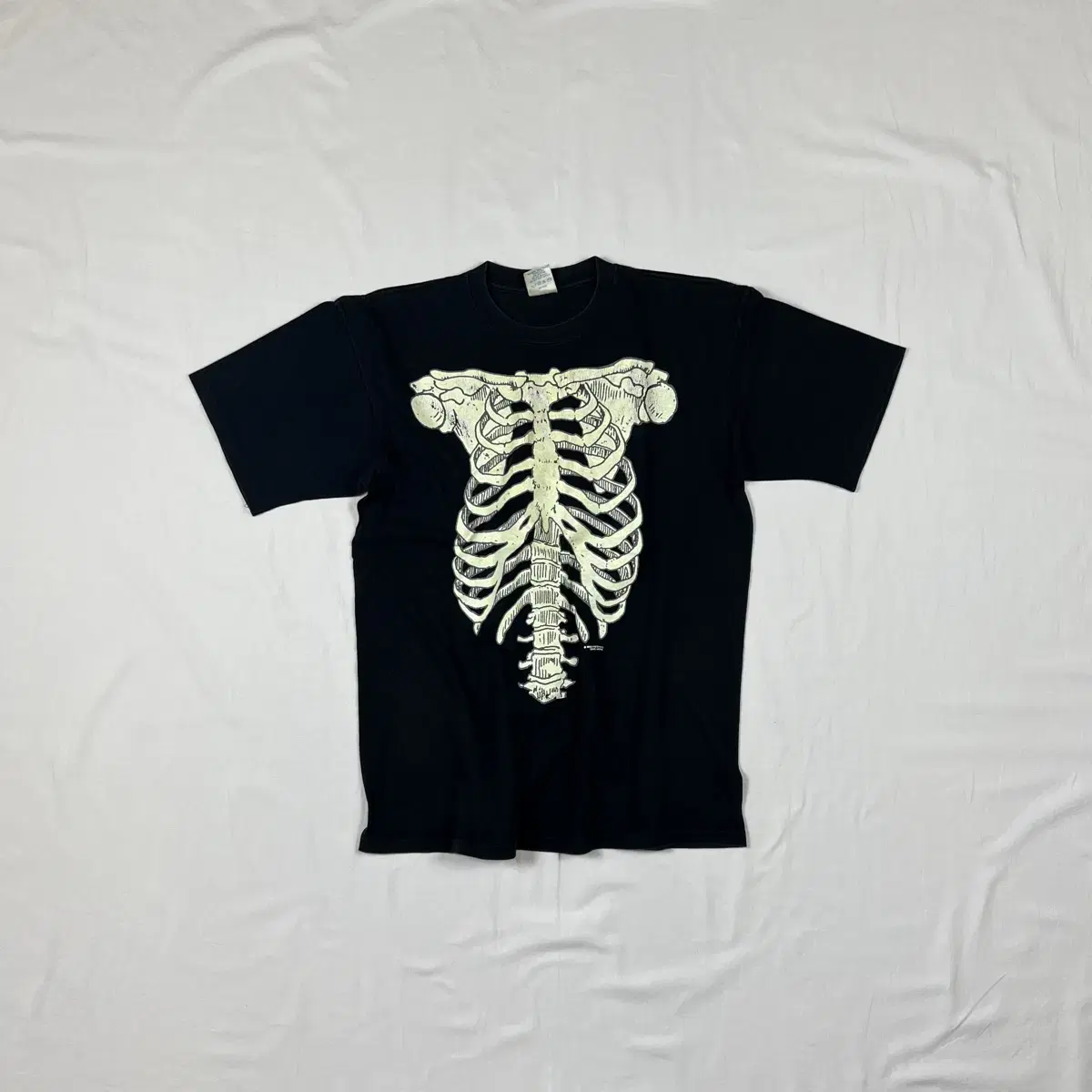 90s 본 bone 엑스레이 프린트 반팔티셔츠