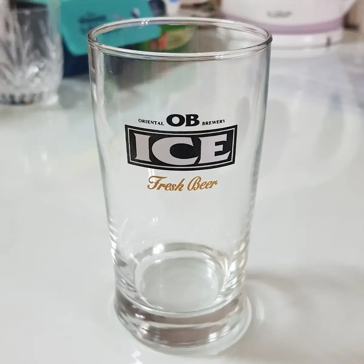 오비 아이스 맥주 컵 유리컵 OB ICE 250ml