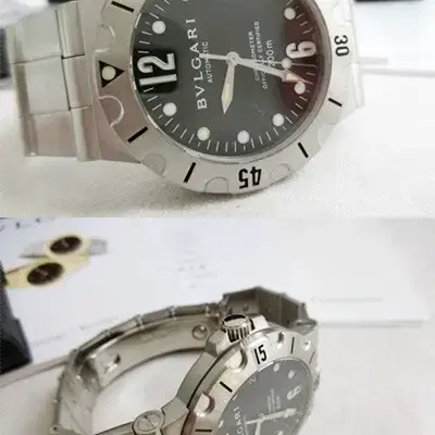 불가리 디아고노 스쿠버 SD38S 오토메틱 38MM 스틸