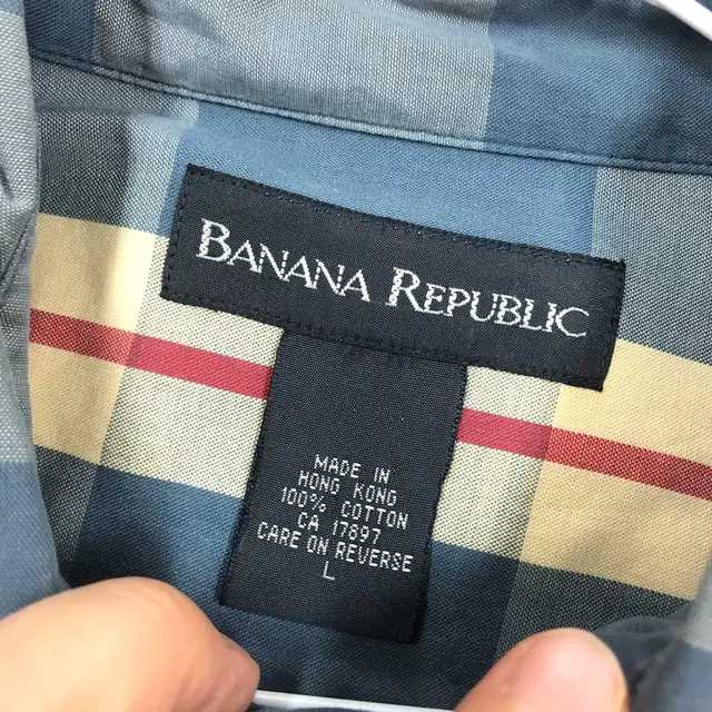 BANANA REPUBLIC 바나나리퍼블릭 체크셔츠 오버핏 L