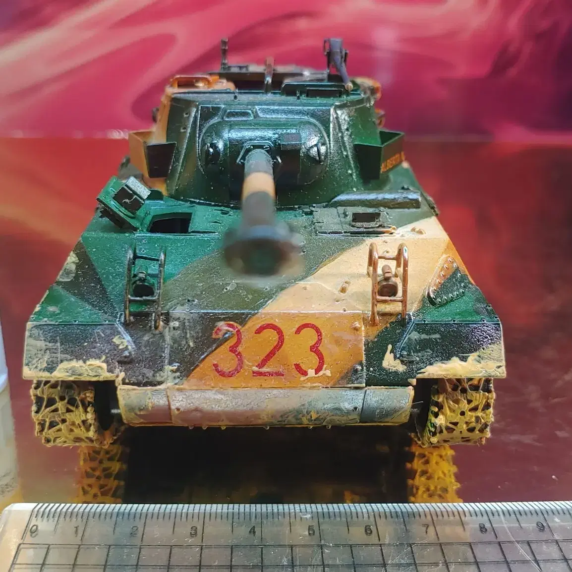 1/35아카데미미국M18헬켓전차탱크21센티프라모델도색작완성작AFV밀리터리