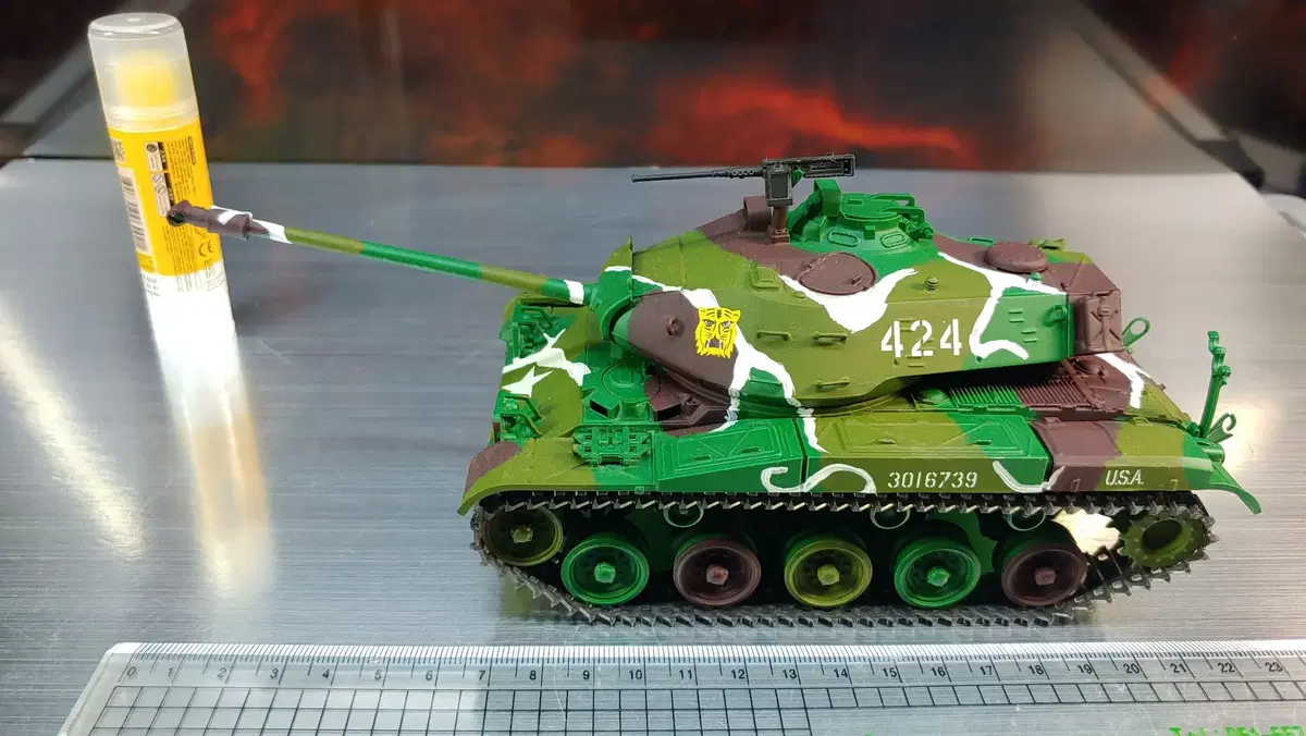 1/35타미야미국M41워커하운드경전차탱크25센티프라모델AFV도색작완성작