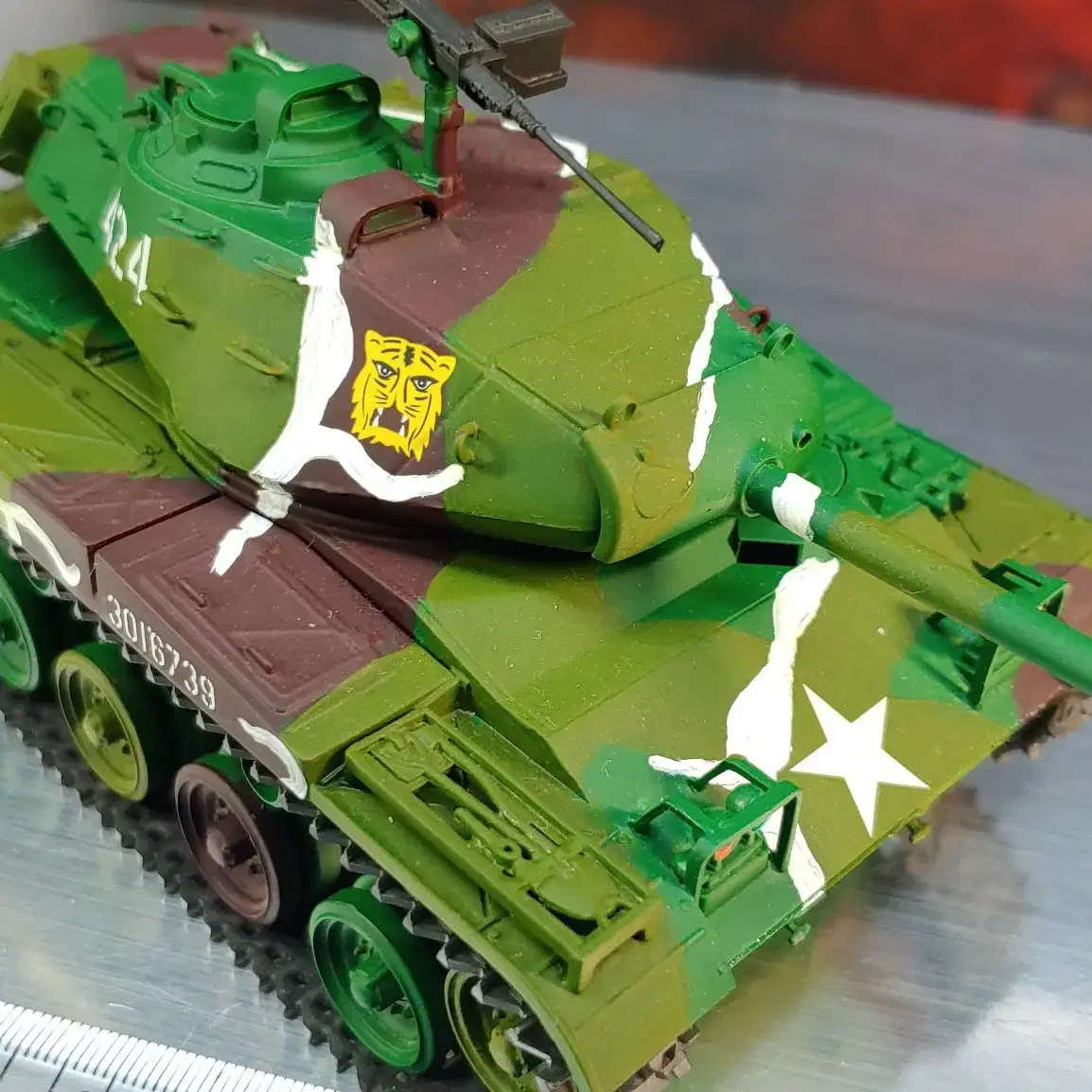 1/35타미야미국M41워커하운드경전차탱크25센티프라모델AFV도색작완성작