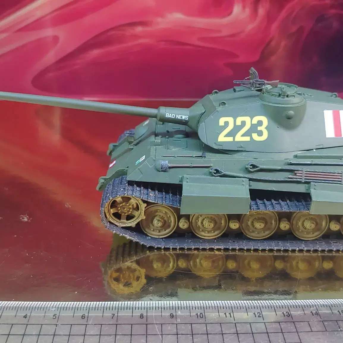 1/35타미야중전차킹타이거탱크포르쉐터럿20센티밀리터리AFV도색작완성작