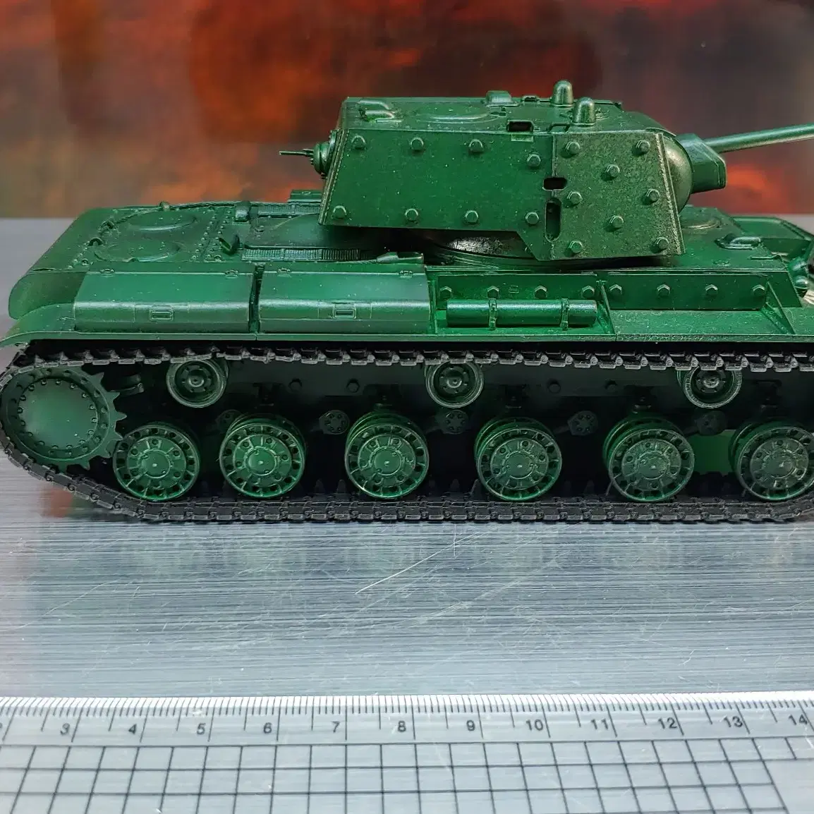 1/35트럼페터KV-1추가장갑탱크소련19센티프라모델AFV도색작완성작전차